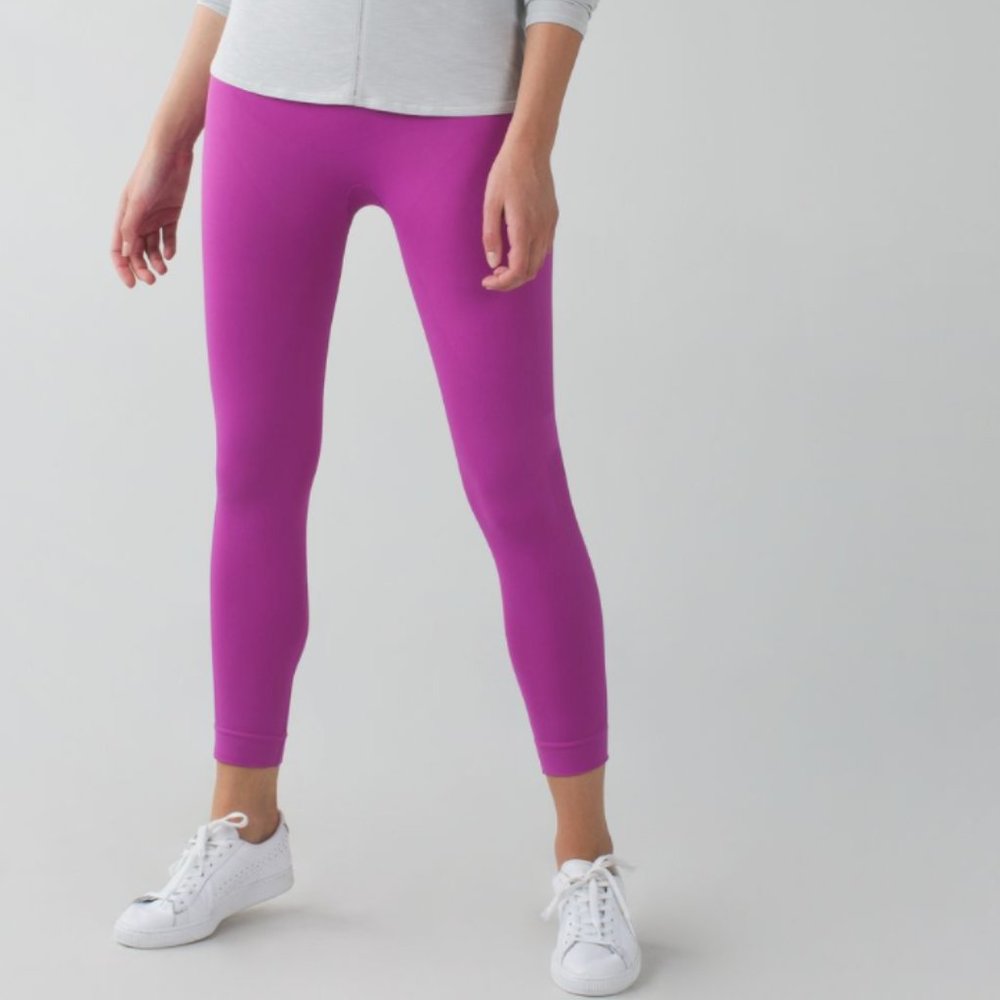 lululemon zone in purple leggings